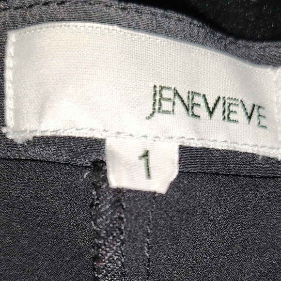 Jenevieve black silk camisole size 1 - Picture 4 of 6